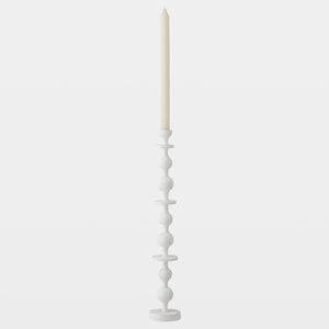 Global Views Bobbin Totem Candlesticks 24" H – front view