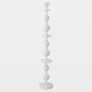 Global Views Bobbin Totem Candlesticks 24" H – profile view
