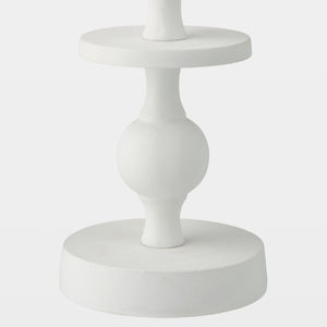 Global Views Bobbin Totem Candlesticks 21" H – base detail