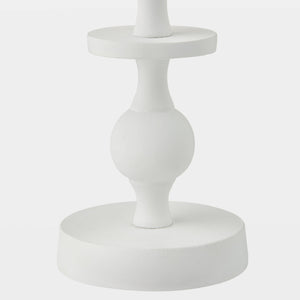 Global Views Bobbin Totem Candlesticks 14" H – base detail