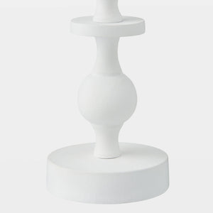Global Views Bobbin Totem Candlesticks 7" H – base detail