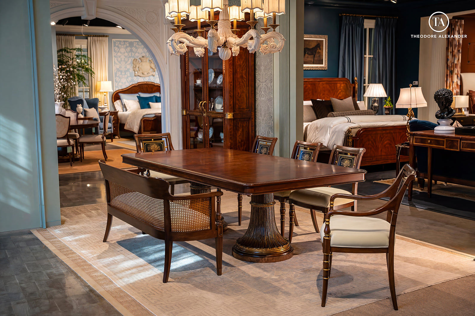 Theodore Alexander Esther Bench – room setting