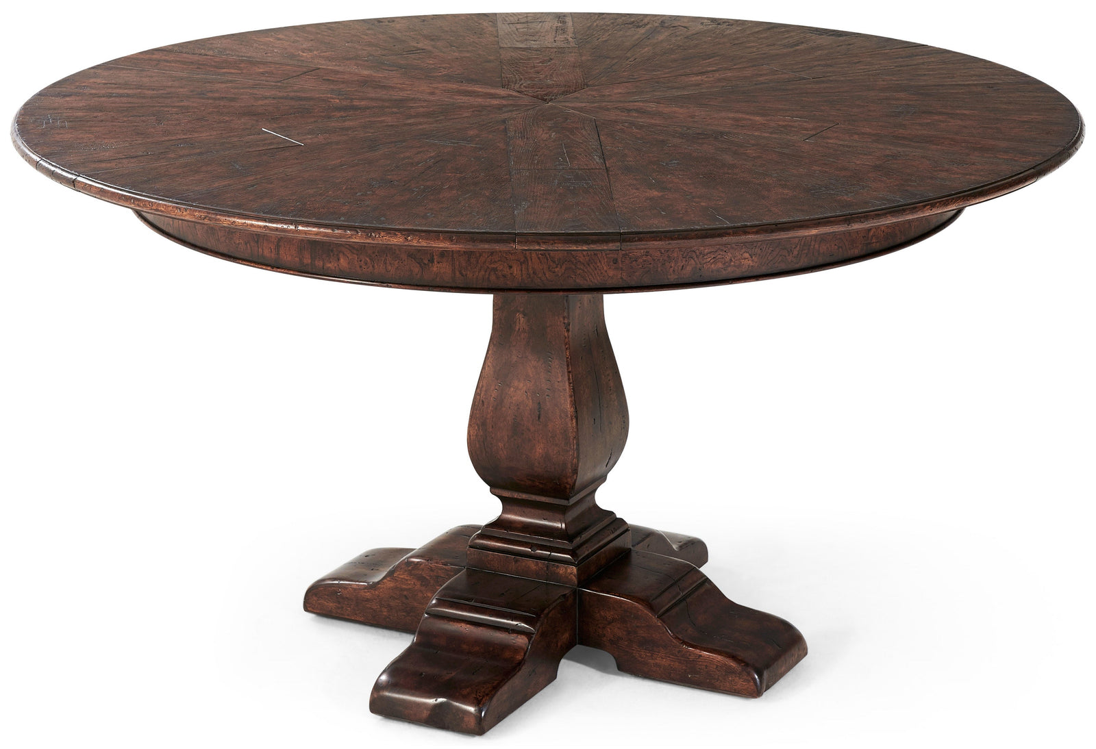 Theodore Alexander Victory Oak Jupe Dining Table – front view