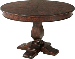 Theodore Alexander Victory Oak Jupe Dining Table – angle view