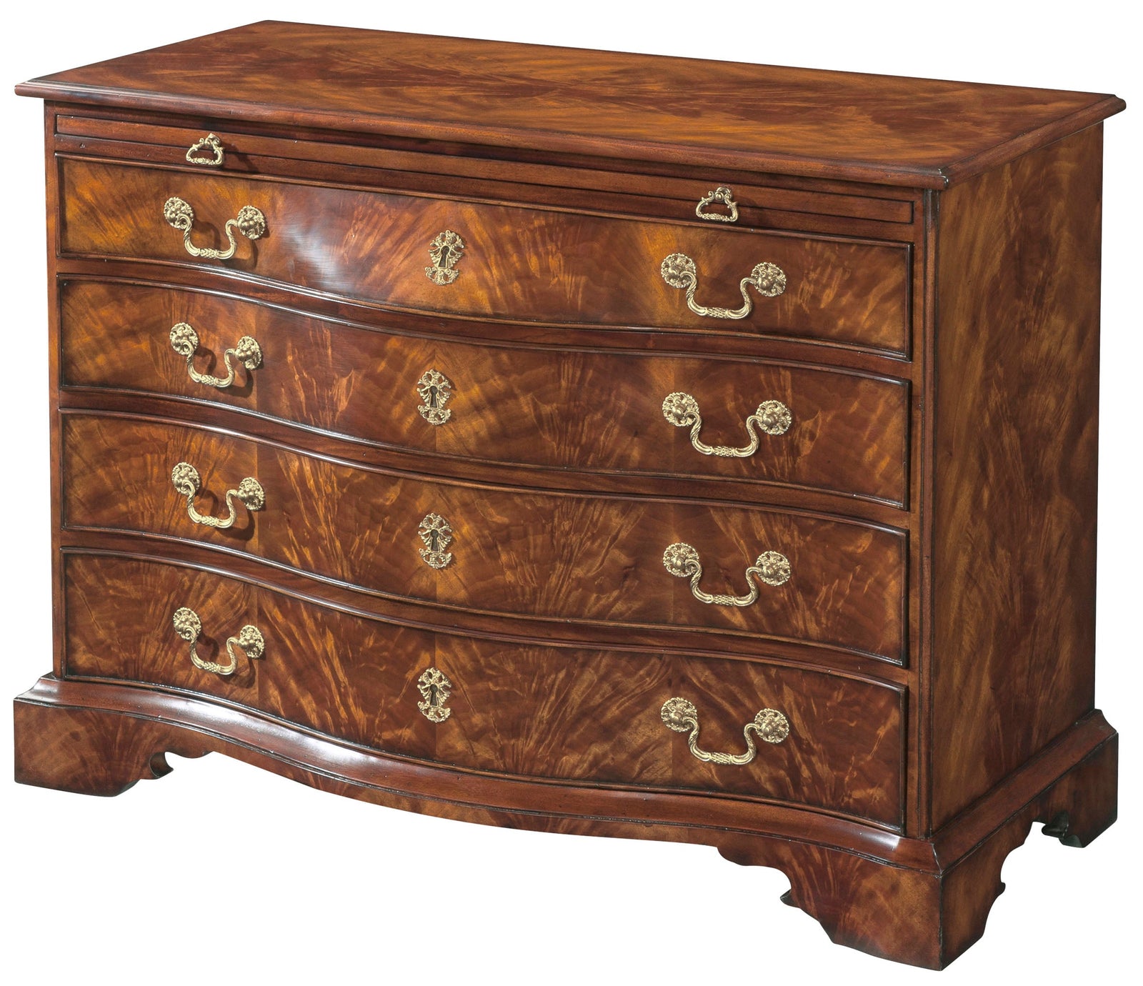 Theodore Alexander The India Silk Serpentine Chest – angle view
