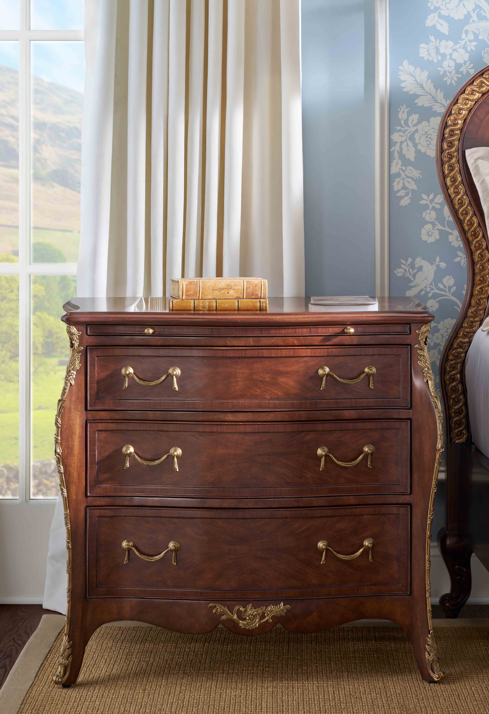 Theodore Alexander Hinton Nightstand – room setting