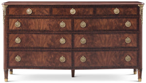 Theodore Alexander High Wood 9-Drawer Dresser – front view