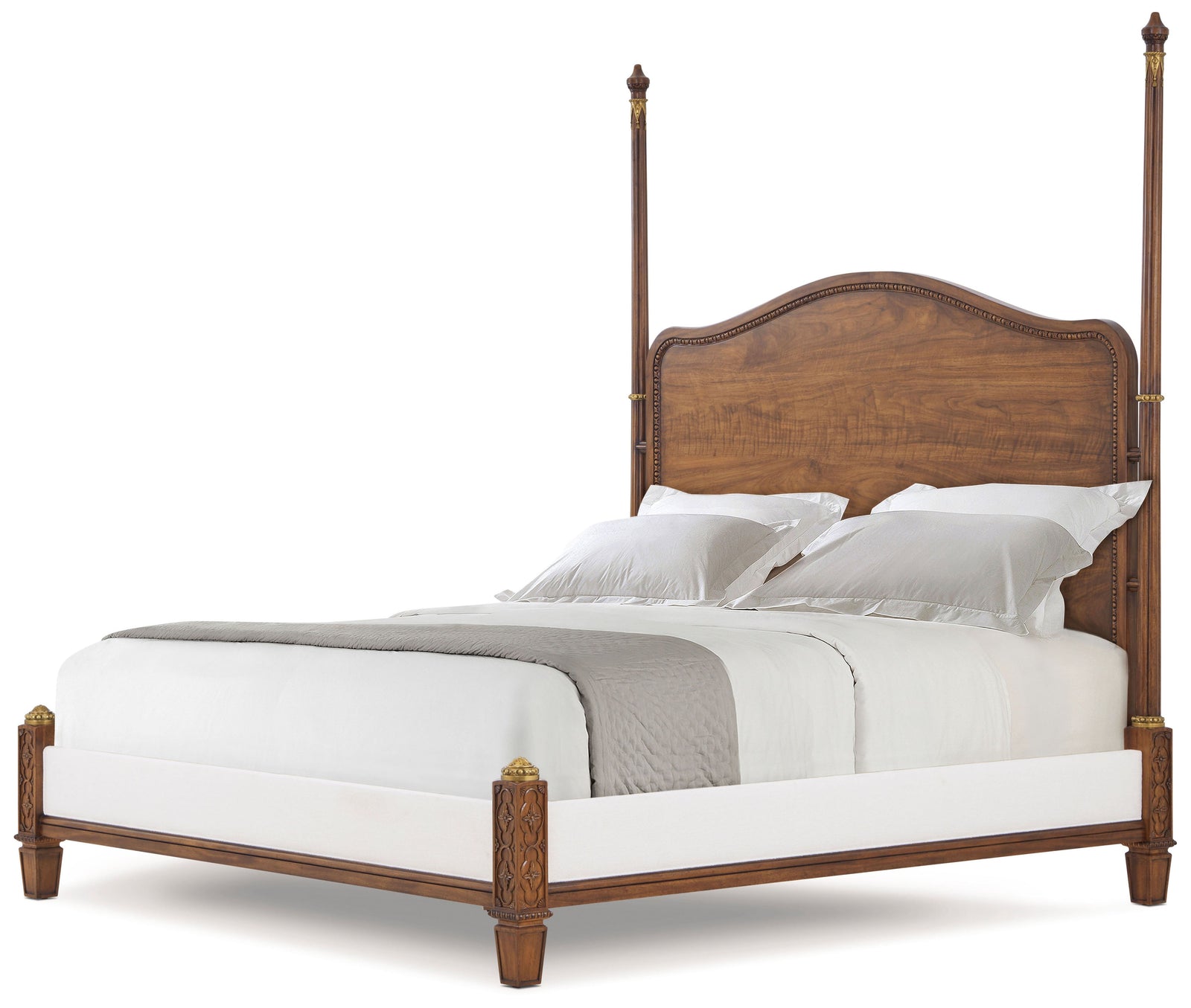 Theodore Alexander Dorset Upholstered Bed Queen – angle view