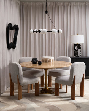 Anatalia Dining Table 55" Round – room setting