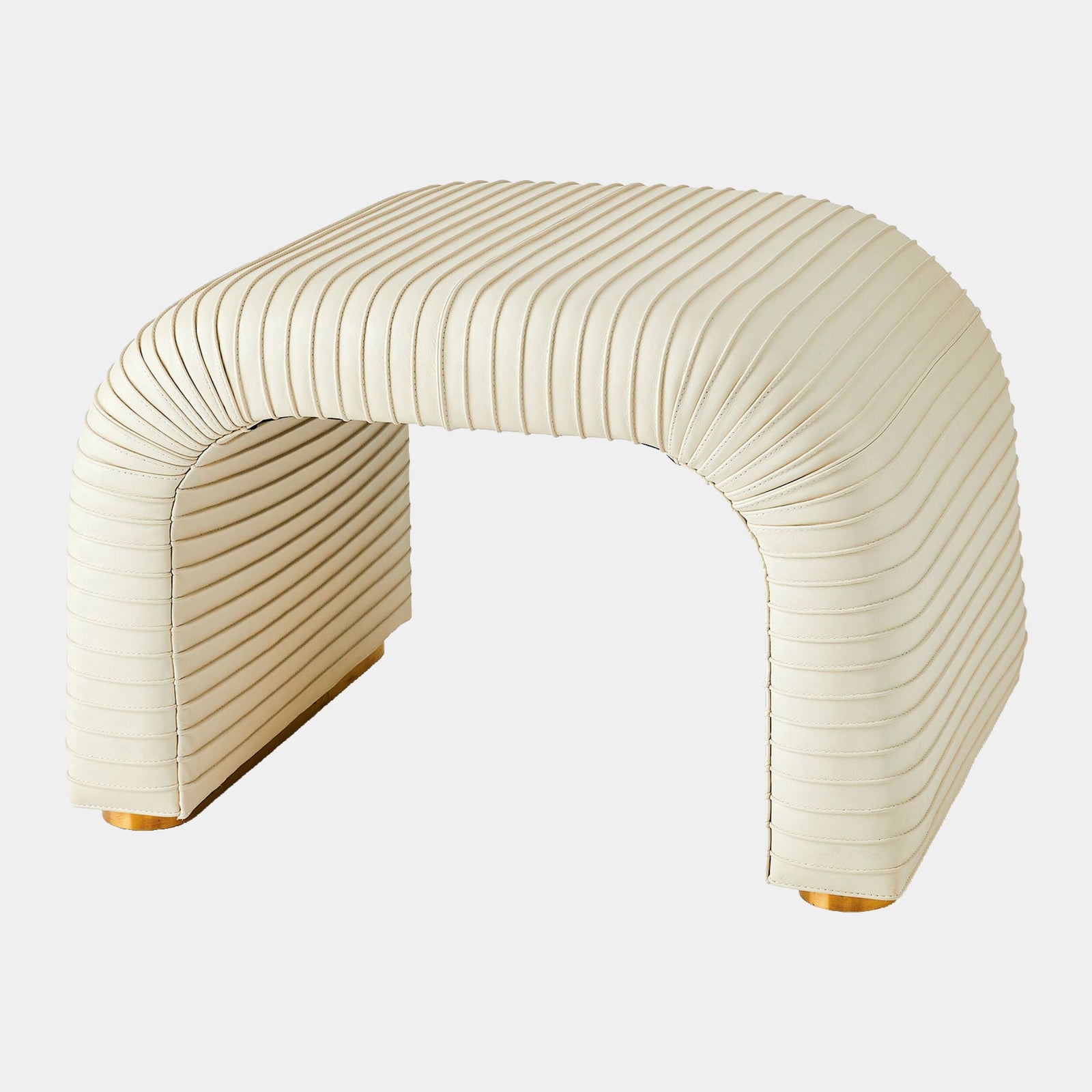 Global Views Cade Stool – front view