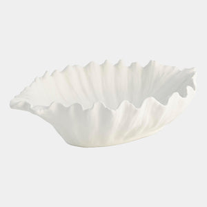 Global Views Mareggiata Organic Wave Bowl Oval (24") – front view