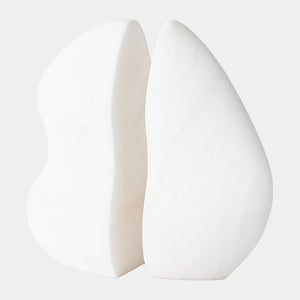 Global Views Amorph Bookends White – front view