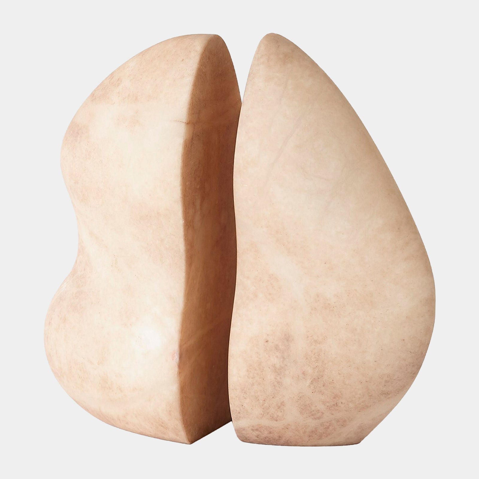 Global Views Amorph Bookends Sand – front view