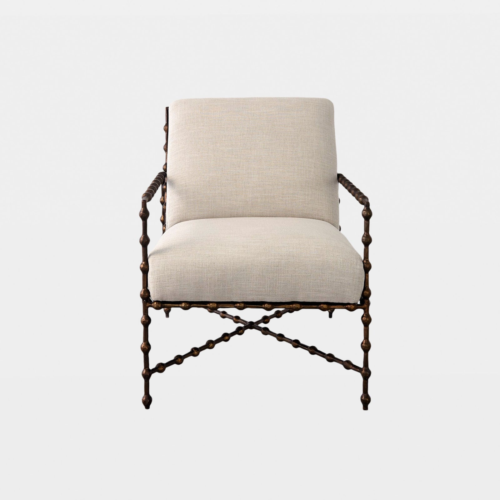 Global Views Elder Lounge Chair – front detail