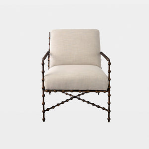 Global Views Elder Lounge Chair – front detail