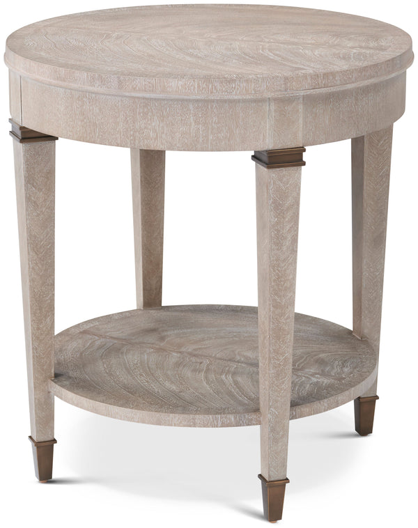 Theodore Alexander Gillies Side Table Marlborough Geo Coast – front view