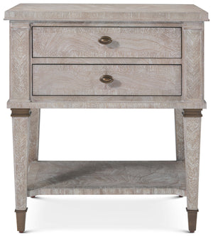 Theodore Alexander Salinger Nightstand Marlborough Geo Coast – front view