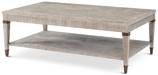 Theodore Alexander Woolfe Cocktail Table Marlborough Geo Coast – front view