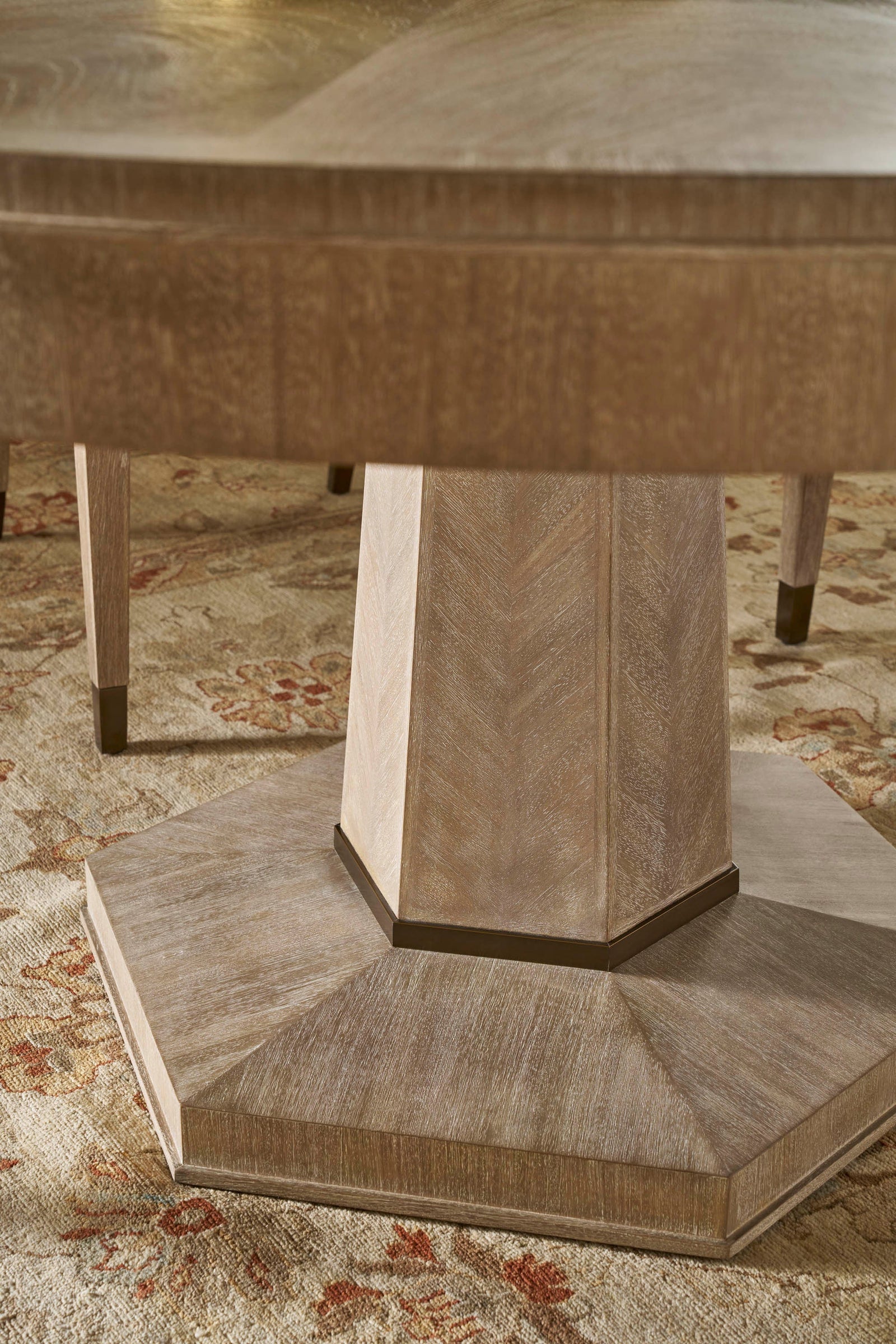 Theodore Alexander Morrison Dining Table Marlborough Geo Coast – room setting
