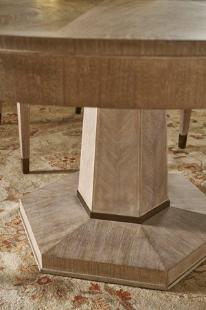 Theodore Alexander Morrison Dining Table Marlborough Geo Coast – room setting