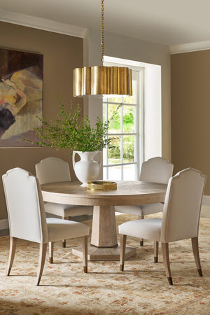 Theodore Alexander Morrison Dining Table Marlborough Geo Coast – room setting