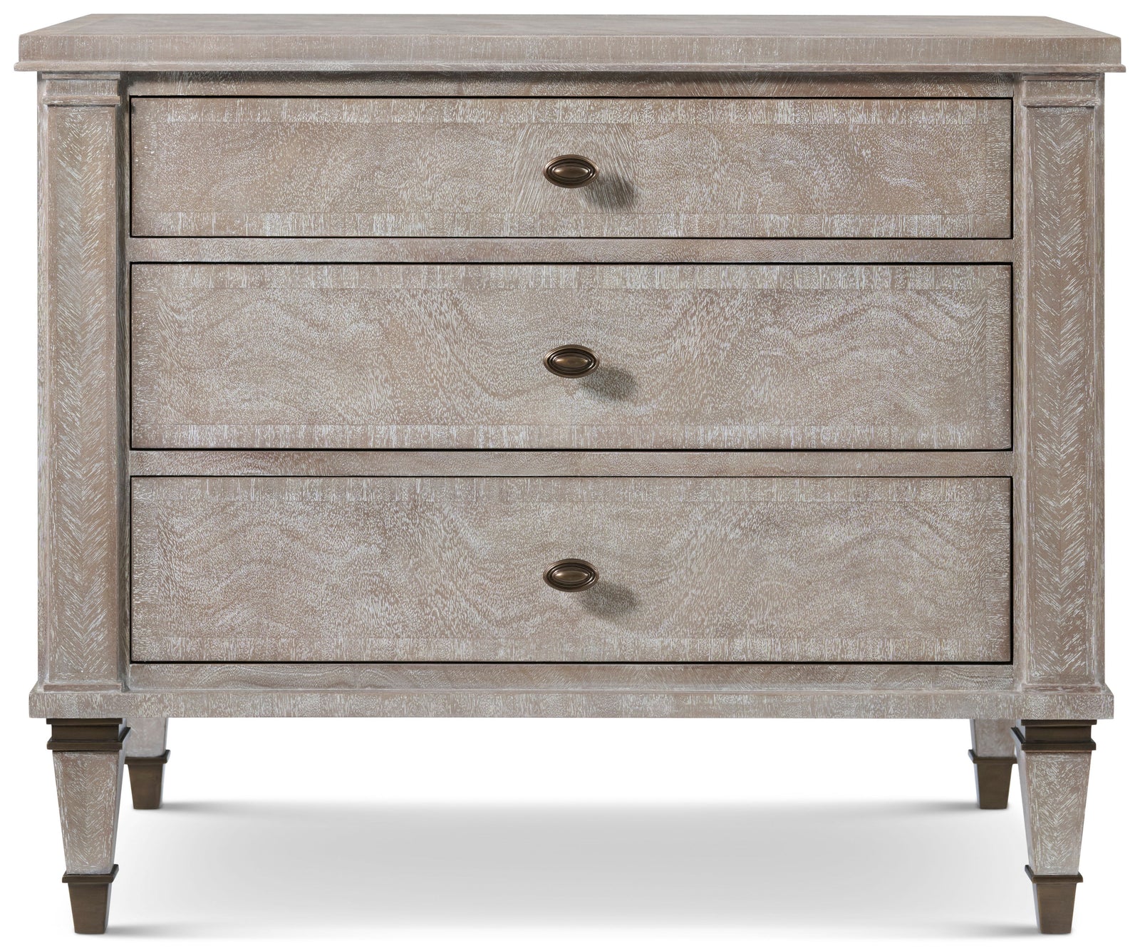 Theodore Alexander Massie Nightstand Marlborough Geo Coast – front view