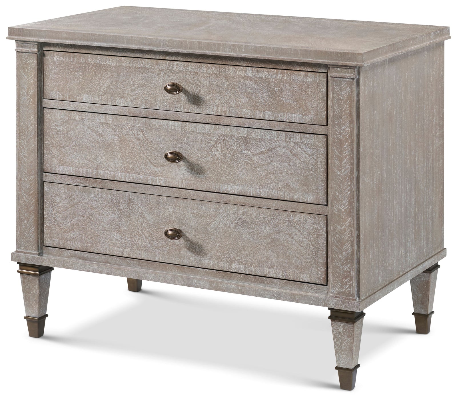 Theodore Alexander Massie Nightstand Marlborough Geo Coast – angle view
