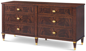 Theodore Alexander Faulkner 6 Drawer Dresser Cambridge AH – angle view