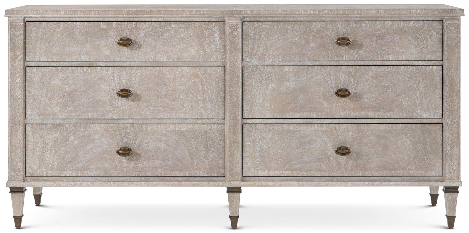 Theodore Alexander Faulkner 6 Drawer Dresser Marlborough Geo Coast – front view