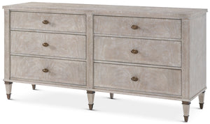 Theodore Alexander Faulkner 6 Drawer Dresser Marlborough Geo Coast – angle view
