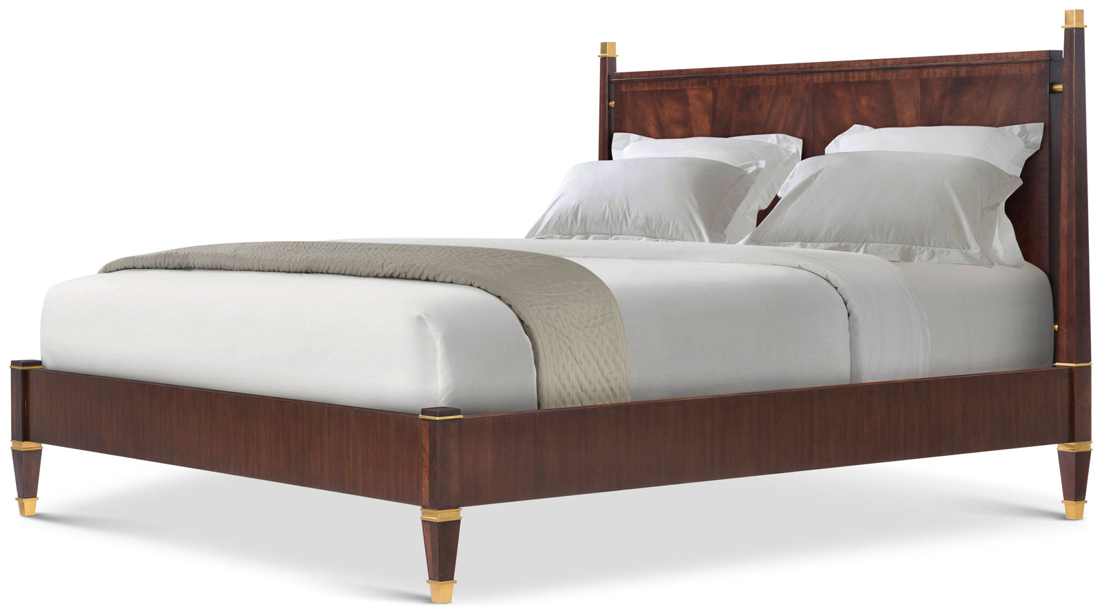 Theodore Alexander Markos Wooden Bed Queen / Cambridge AH – front view