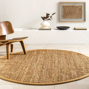 Calla Handmade Rug 2' x 3' Beige & Tan – room setting