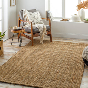 Calla Handmade Rug 2' x 3' Beige & Tan – room setting