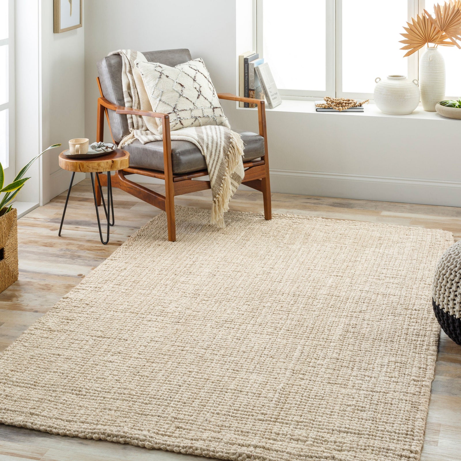 Calla Handmade Rug 2' x 3' Butter – room setting