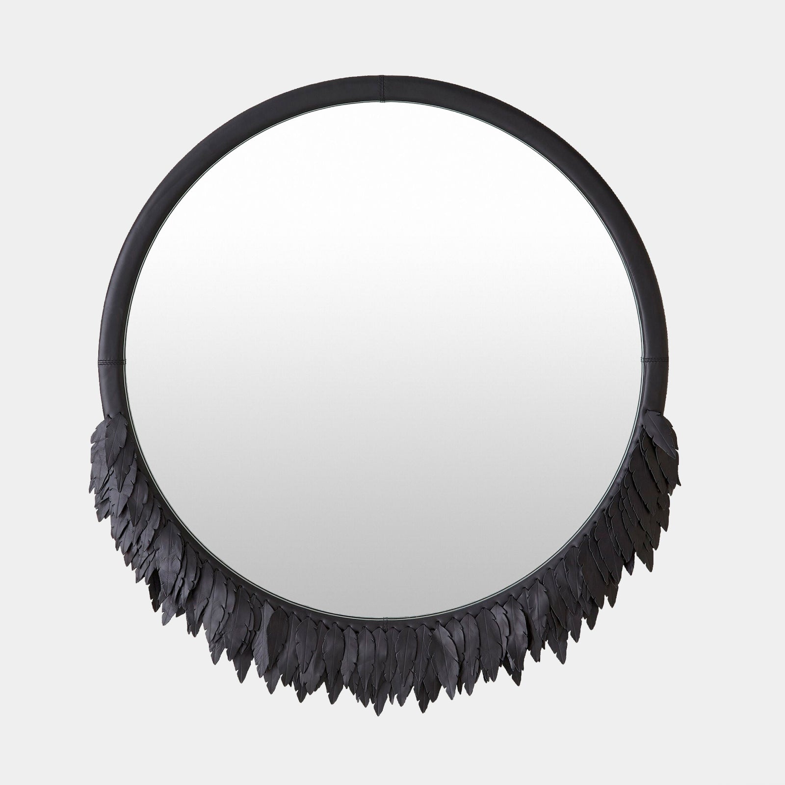 Global Views Emily Mirror Black – front view