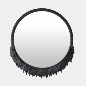 Global Views Emily Mirror Black – front view