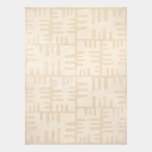 Global Views Duafe Rug 5' x 8' Sand – front view