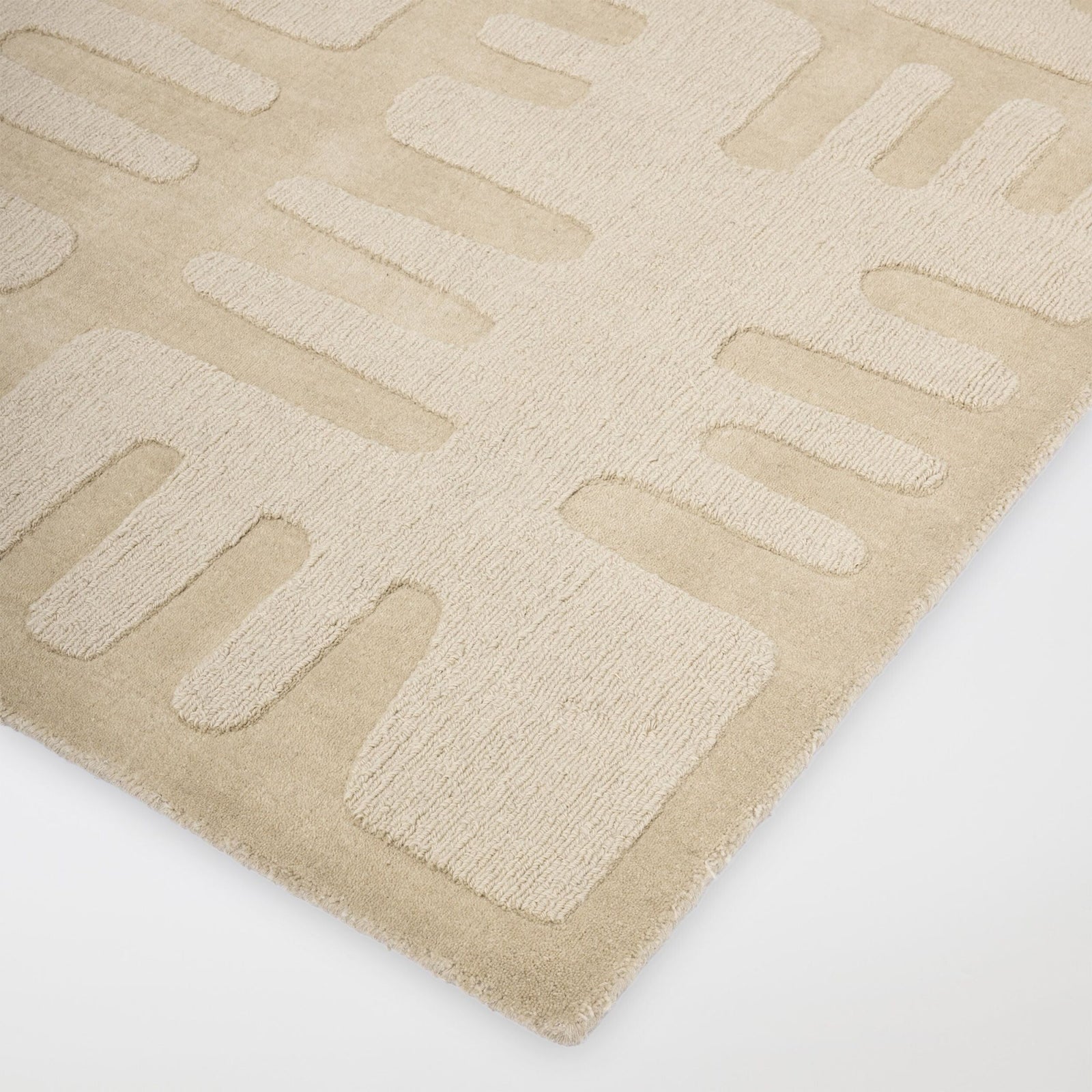 Global Views Duafe Rug 5' x 8' Sand – detail