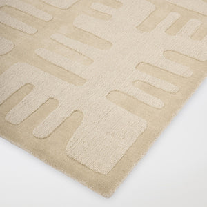 Global Views Duafe Rug 5' x 8' Sand – detail