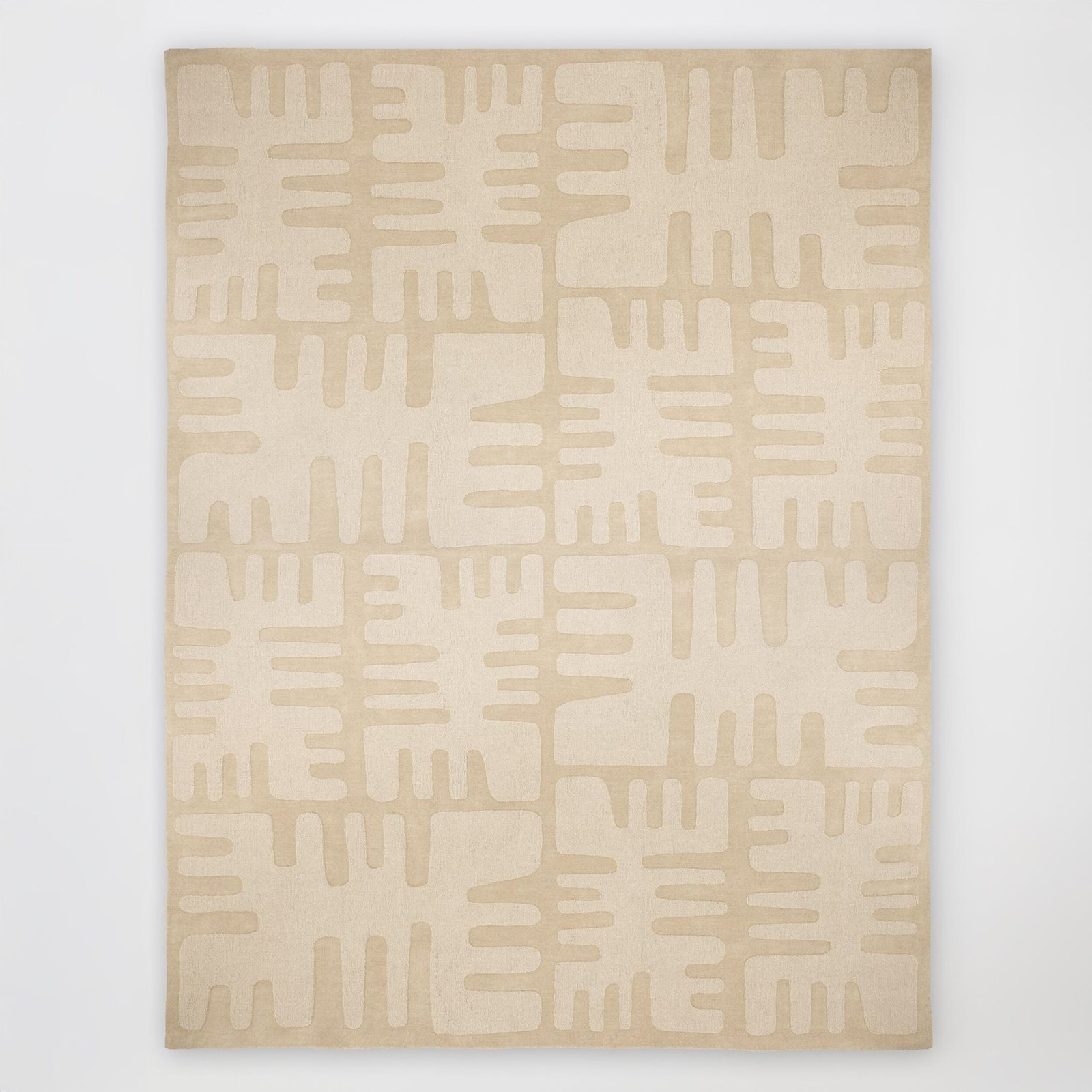 Global Views Duafe Rug 5' x 8' Sand – detail
