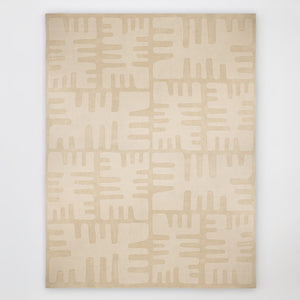 Global Views Duafe Rug 5' x 8' Sand – detail