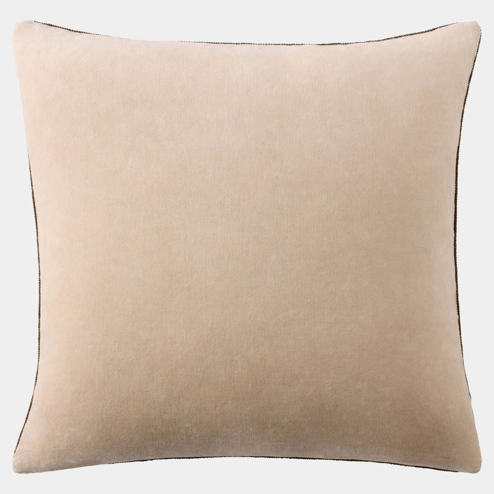 Global Views Carthago Beaded Pillow Latch Sepia – back view
