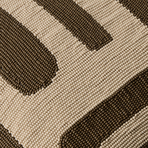 Global Views Carthago Beaded Pillow Latch Sepia – texture detail
