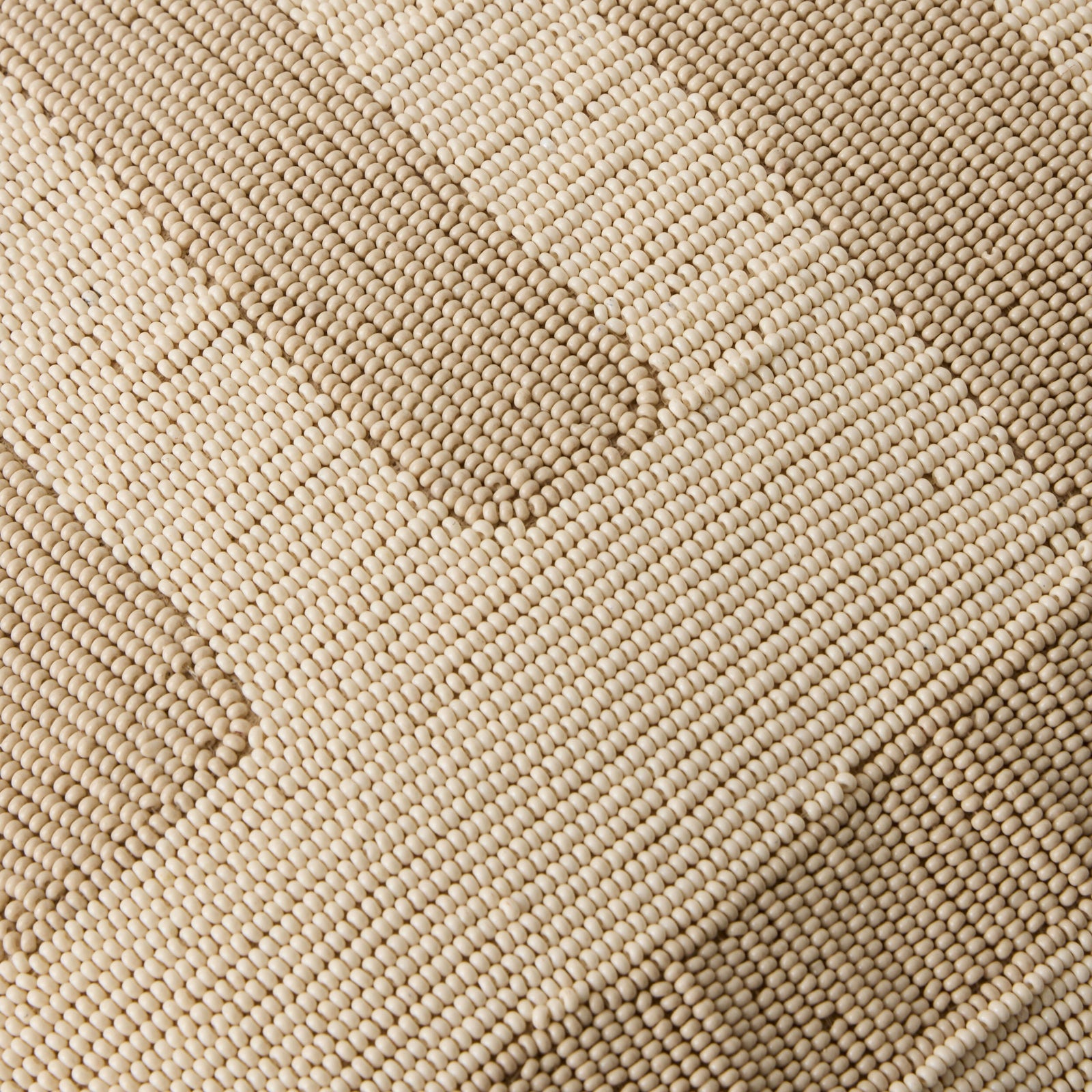 Global Views Carthago Beaded Pillow Latch Sand – texture detail