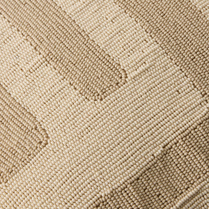 Global Views Carthago Beaded Pillow Latch Sand – texture detail