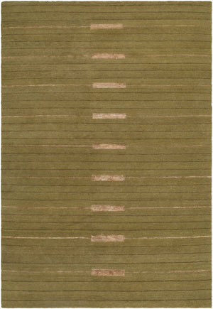 Pilgrimage Handmade Rug 2' x 3' Olive – front view
