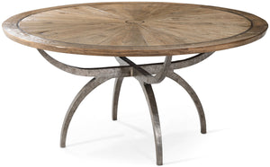 Theodore Alexander Lagan Dining Table Light Echo Oak – front view