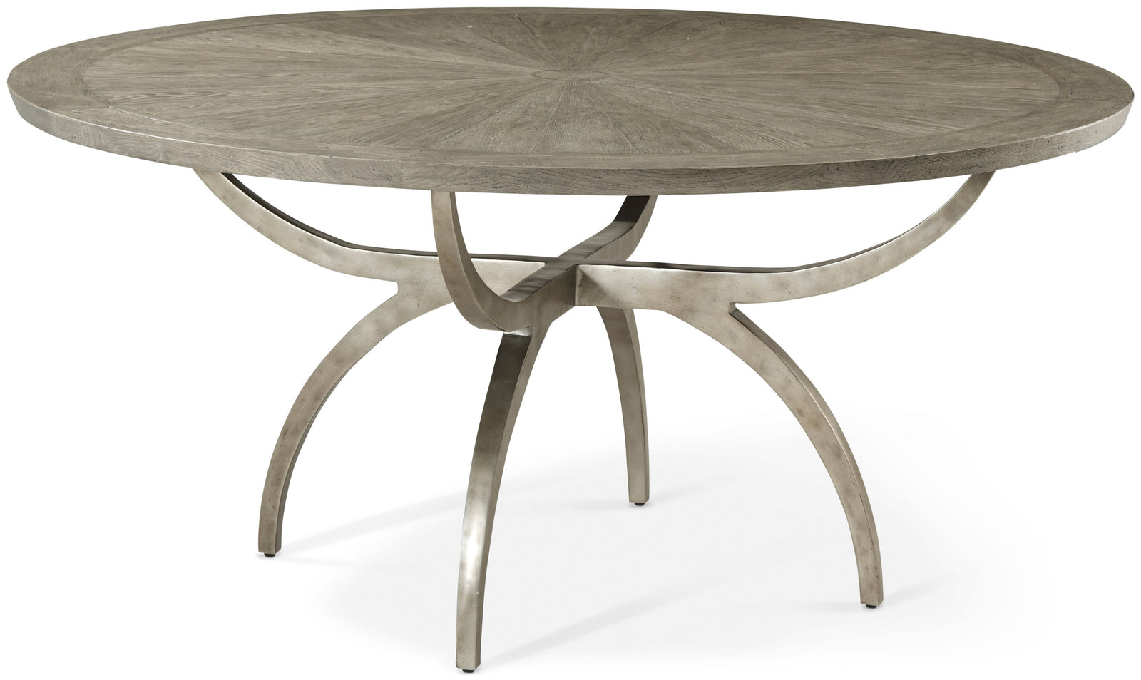 Theodore Alexander Lagan Dining Table Grey Echo Oak – front view
