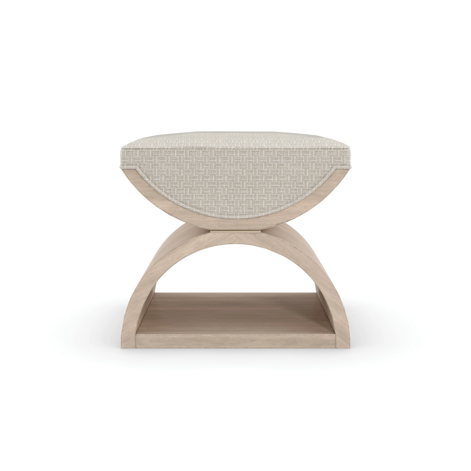 Caracole Open Enrollment Ottoman – front view