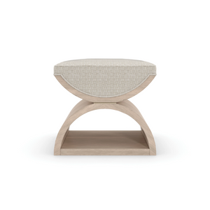Caracole Open Enrollment Ottoman – front view